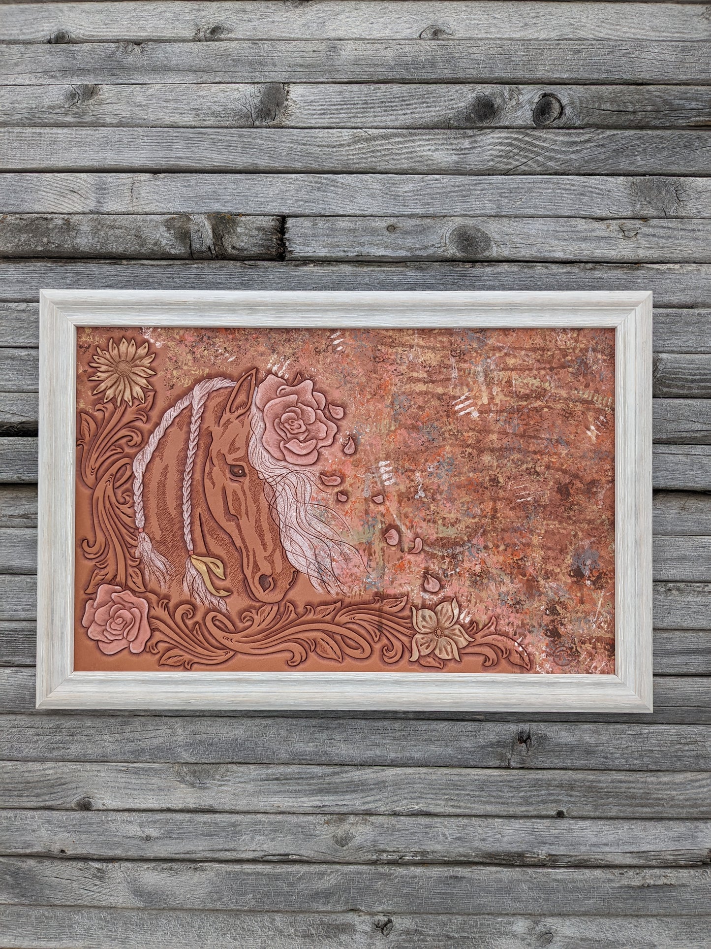 "Where the Wind Blows" Leather Art