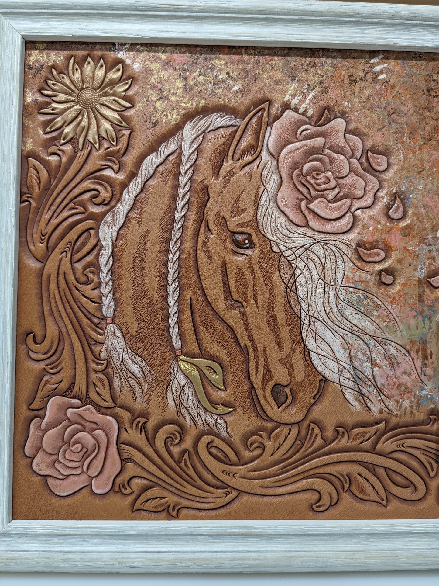 "Where the Wind Blows" Leather Art