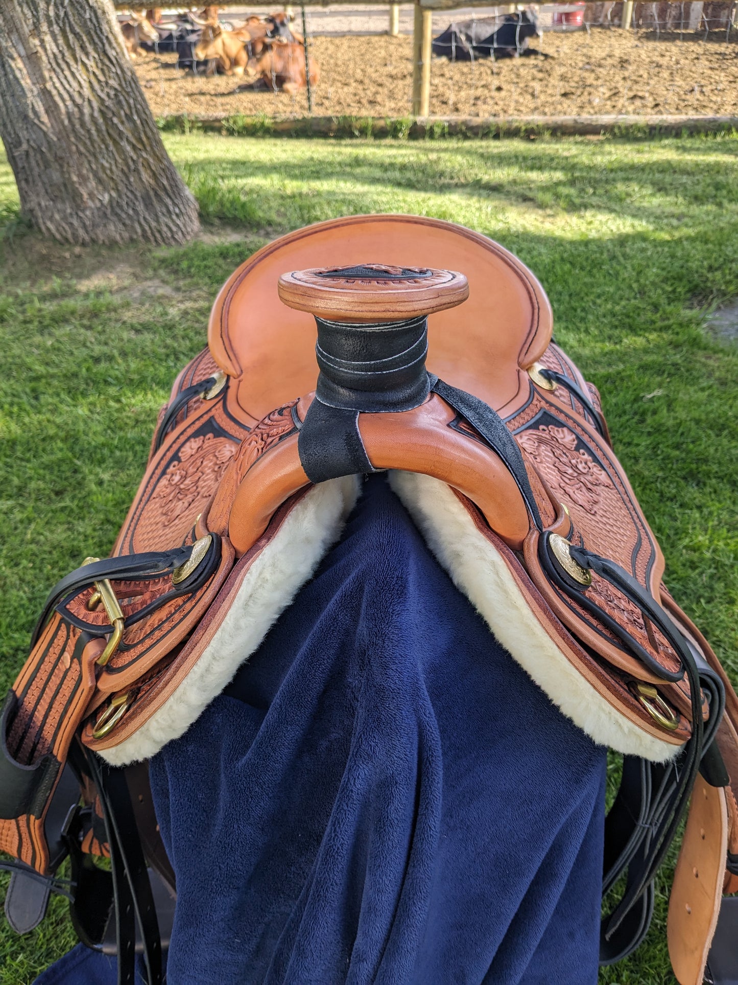 Custom 007 western saddle