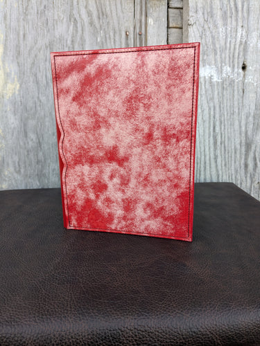 Vintage Red Leather Journal/Notebook