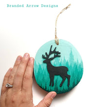 Load image into Gallery viewer, Reindeer Forrest Ornament  The Branded Horses