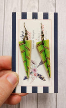 Load image into Gallery viewer, Geometric Leaf Earrings  The Branded Horses
