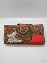 Load image into Gallery viewer, Womans Clutch Wallet Hot Pink  The Branded Horses