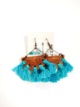 Load image into Gallery viewer, Turquoise Tassel Earrings  The Branded Horses